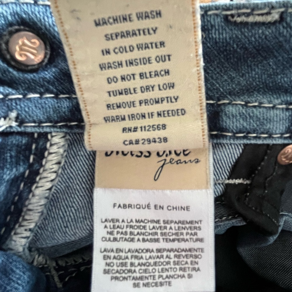 Miss Me Boot Cut Jeans with Embellished Cross Design - Picture 7 of 8